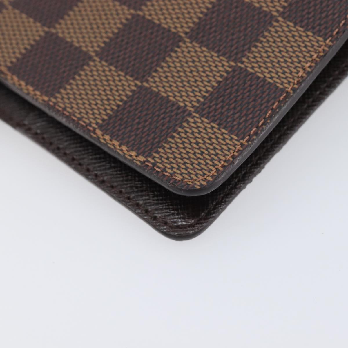 LOUIS VUITTON Damier Ebene Agenda MM Day Planner Cover R20240 LV Auth ki6911V