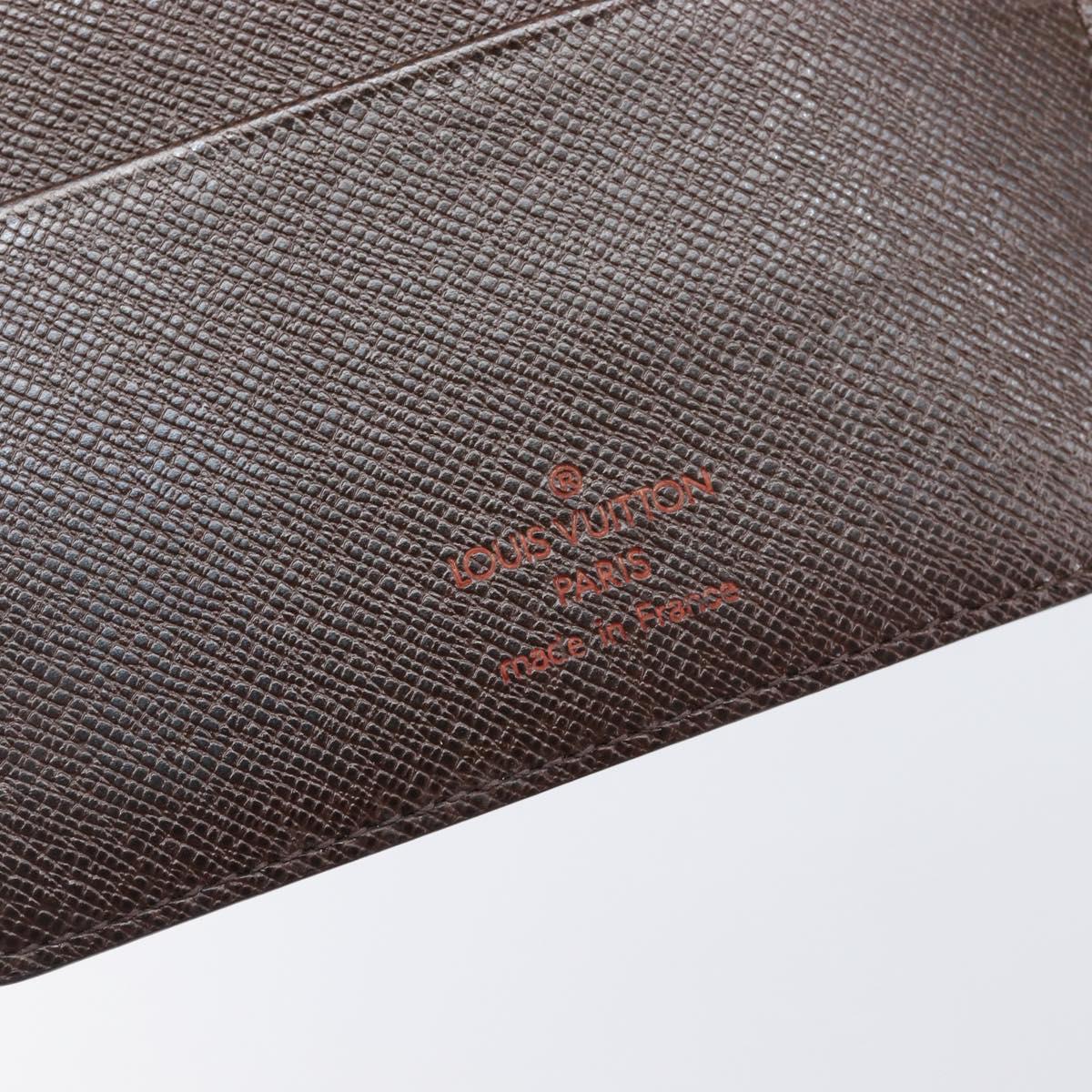 LOUIS VUITTON Damier Ebene Agenda MM Day Planner Cover R20240 LV Auth ki6911V