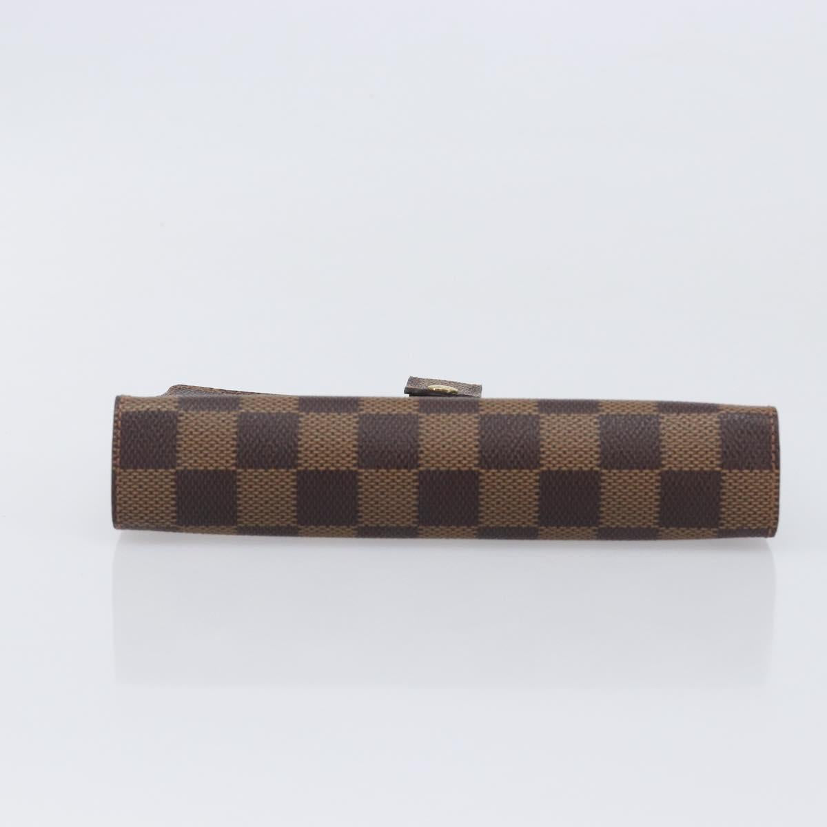 LOUIS VUITTON Damier Ebene Agenda MM Day Planner Cover R20240 LV Auth ki6911V