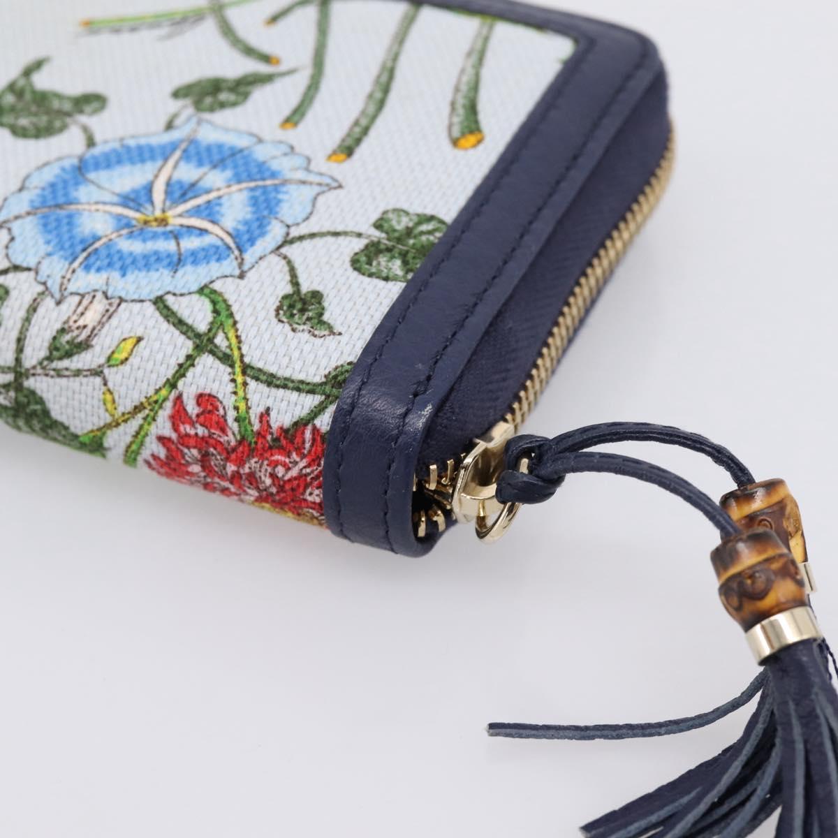 GUCCI Japan's 50th Anniversary Flower Pattern Wallet Canvas 356708 Auth ki6912M