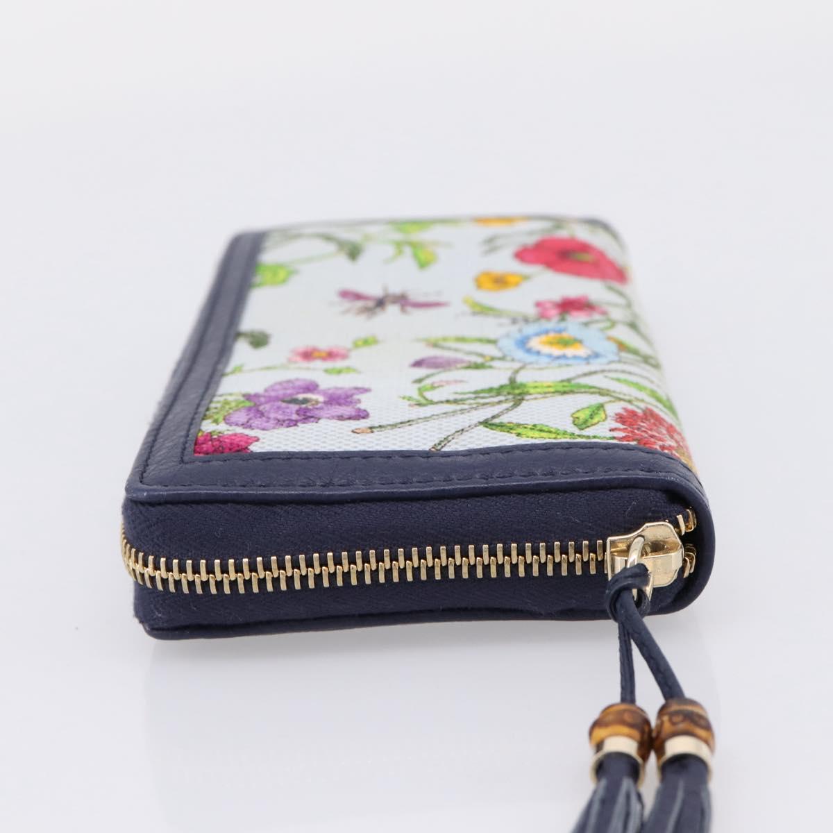 GUCCI Japan's 50th Anniversary Flower Pattern Wallet Canvas 356708 Auth ki6912M