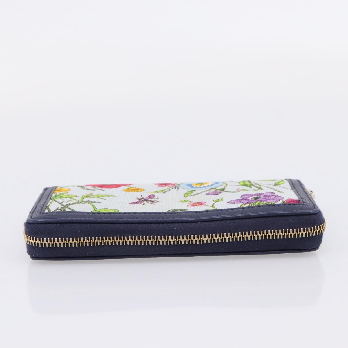 GUCCI Japan's 50th Anniversary Flower Pattern Wallet Canvas 356708 Auth ki6912M