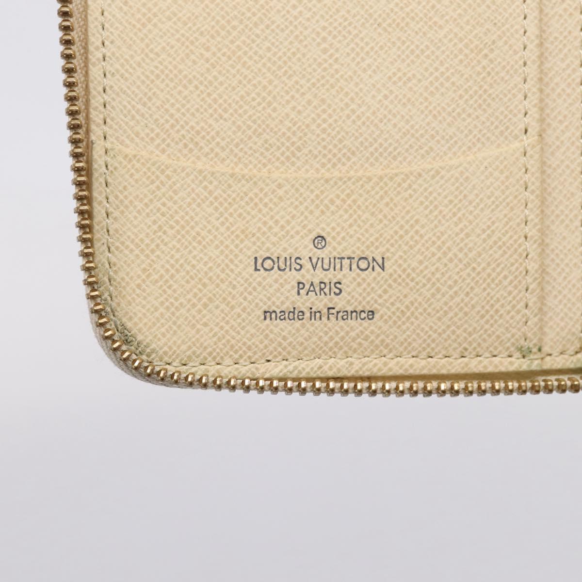 LOUIS VUITTON Damier Azur Zippy Compact Wallet Long Wallet N60029 Auth ki6921A