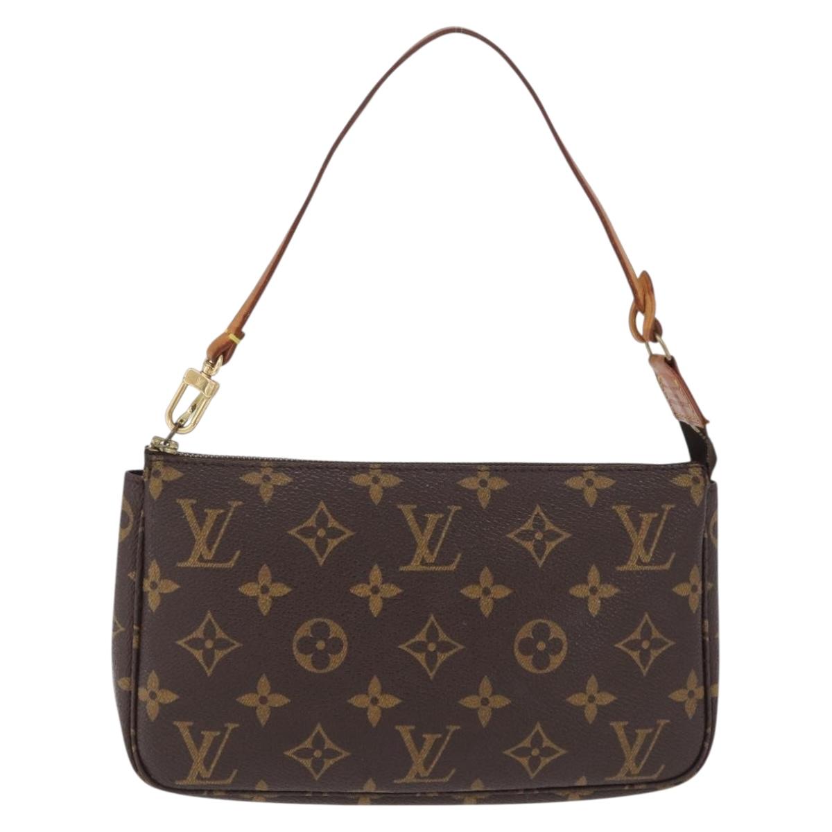 LOUIS VUITTON Monogram Pochette Accessoires Pouch M51980 LV Auth ki6933