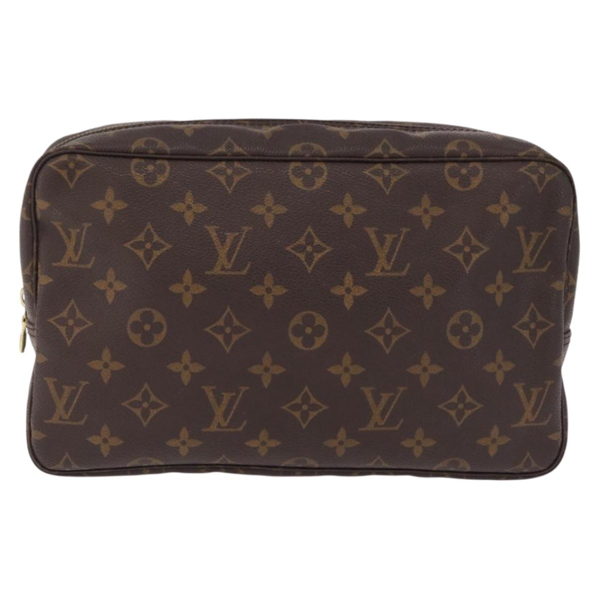LOUIS VUITTON Monogram Trousse Toilette 28 Clutch Bag M47522 LV Auth ki6941V