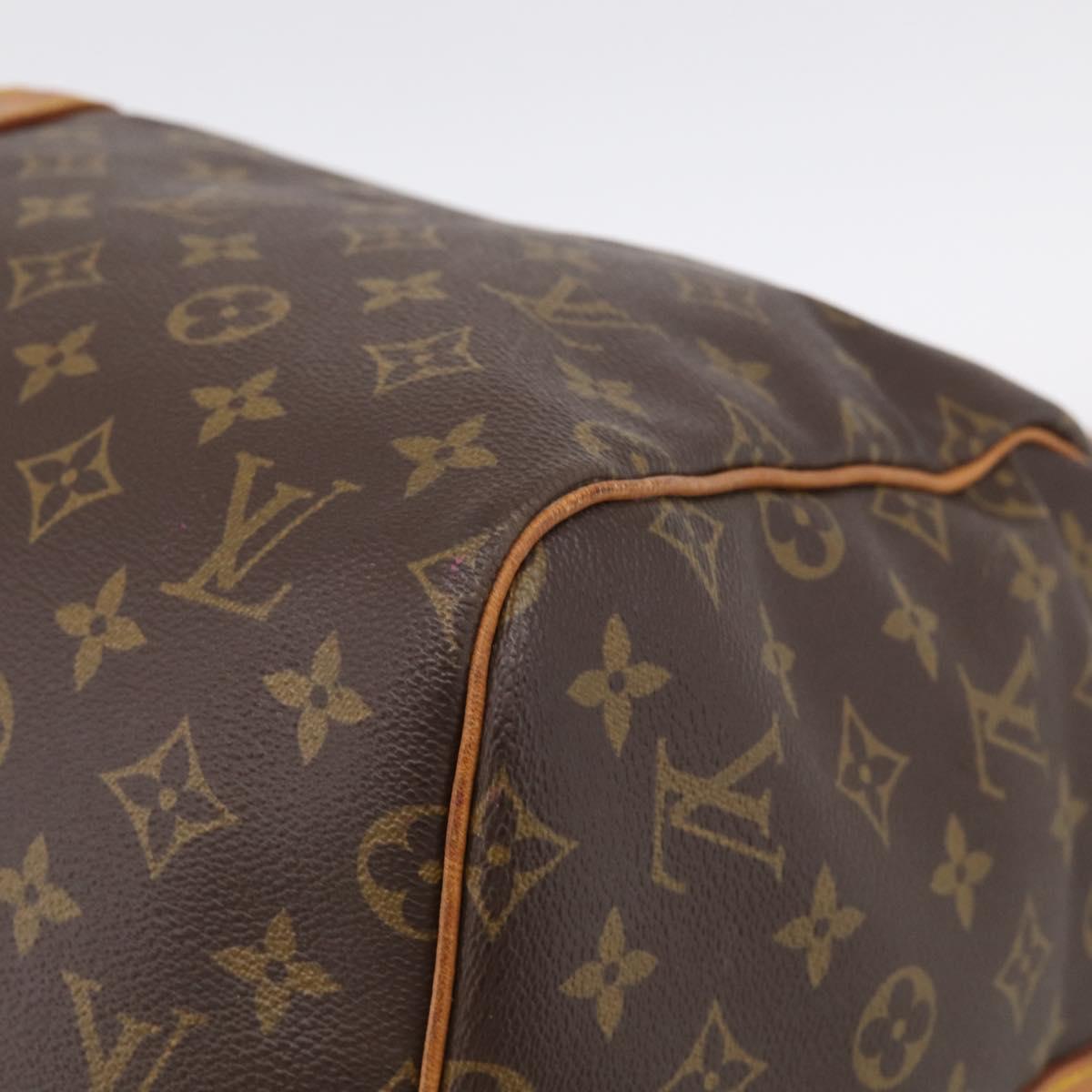 LOUIS VUITTON Monogram Keepall Bandouliere 55 Boston Bag M41414 LV Auth ki6956V