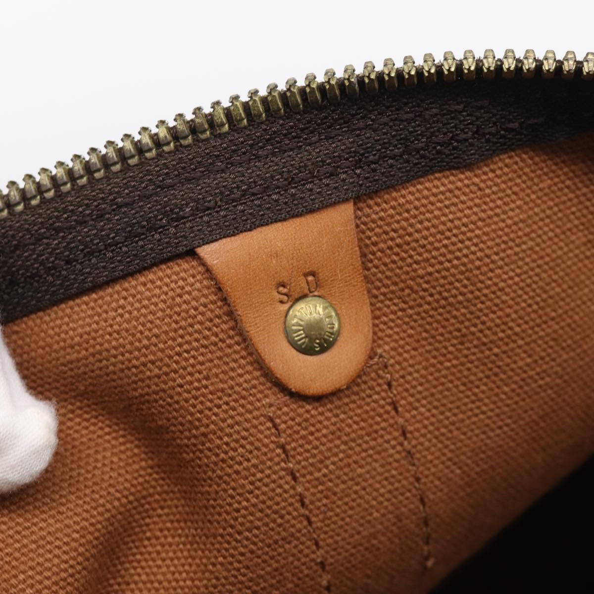 LOUIS VUITTON Monogram Keepall Bandouliere 55 Boston Bag M41414 LV Auth ki6956V