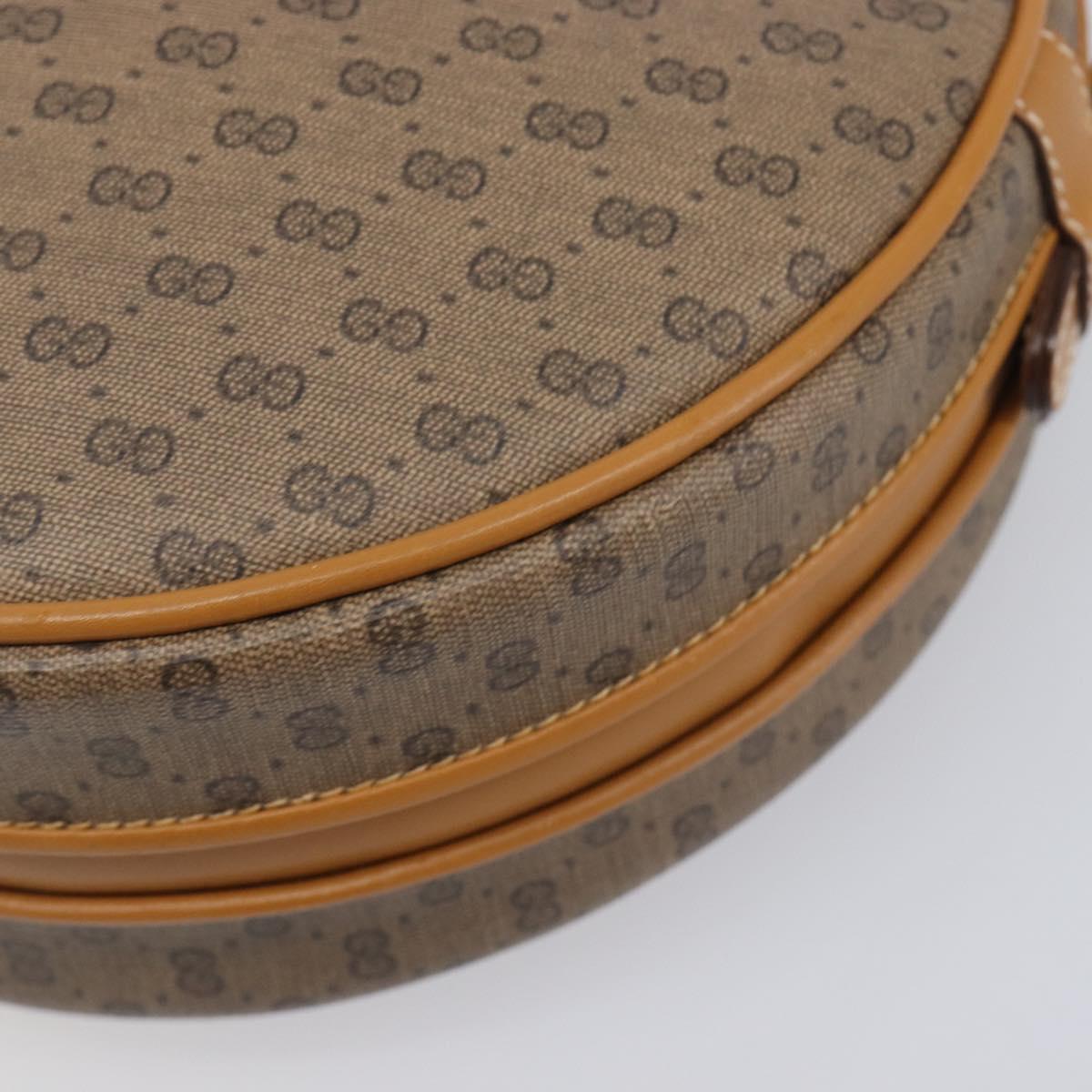 GUCCI Micro GG Shoulder Bag PVC Beige Gold Tone 007 104 0088 Auth ki6962