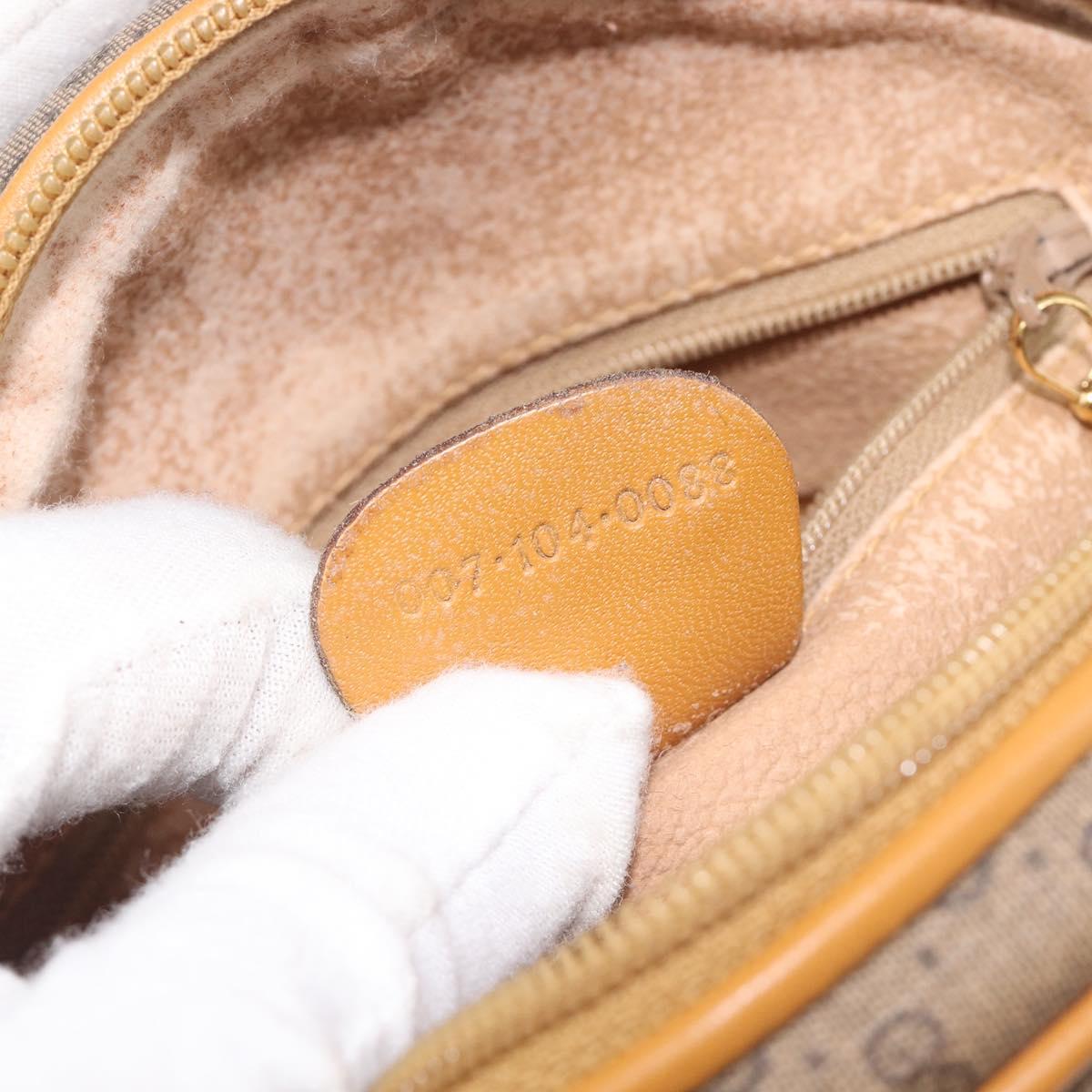 GUCCI Micro GG Shoulder Bag PVC Beige Gold Tone 007 104 0088 Auth ki6962