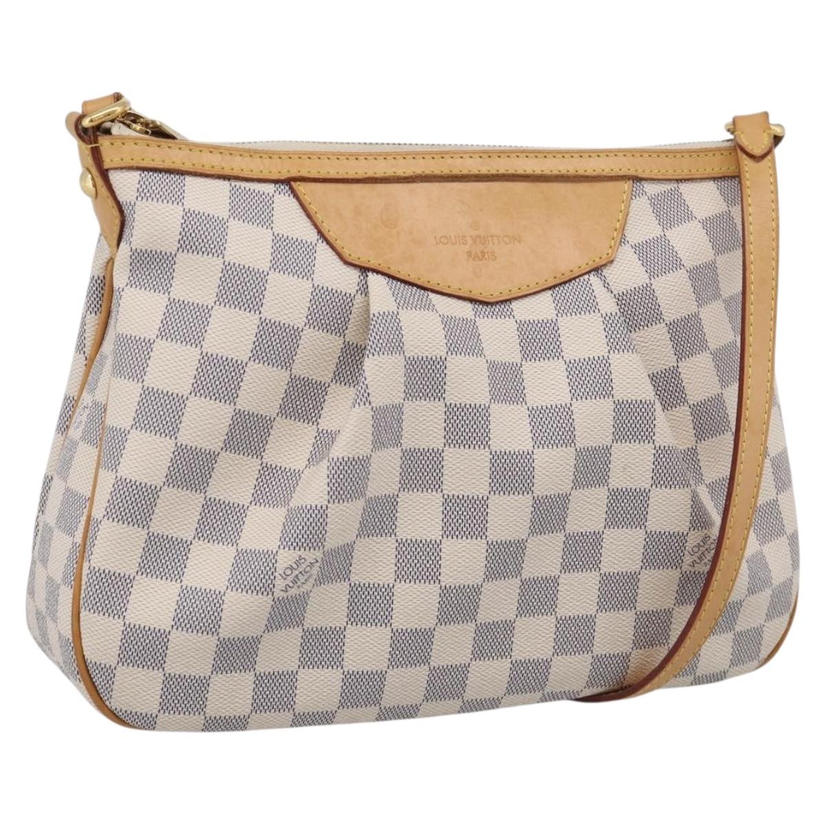 LOUIS VUITTON Damier Azur Siracusa PM Shoulder Bag N41113 LV Auth ki6967V