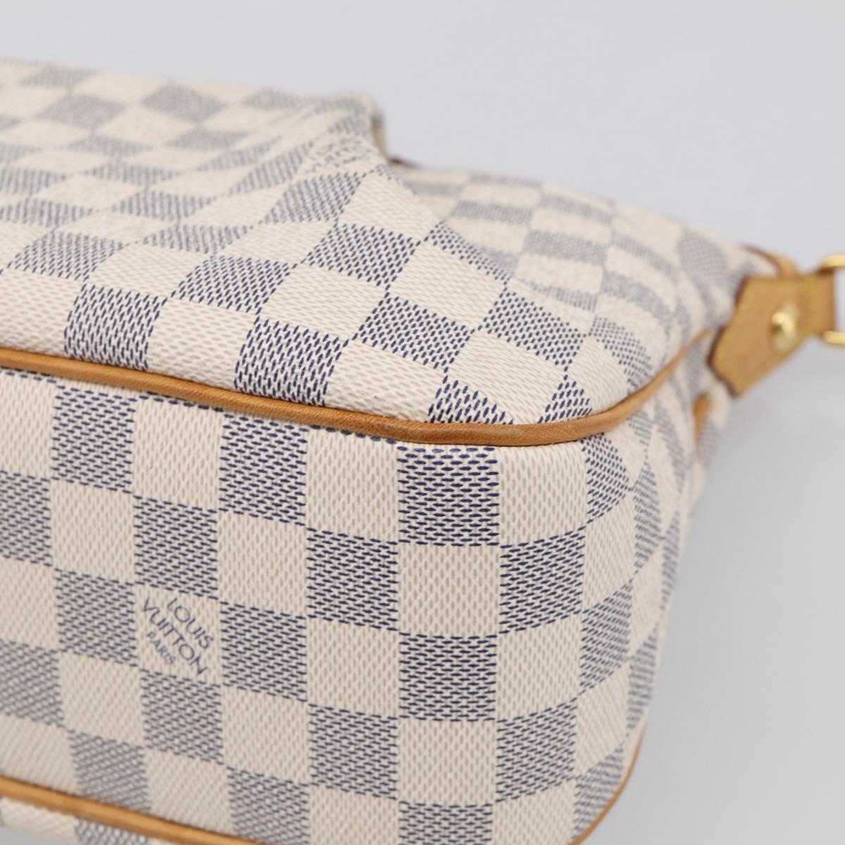 LOUIS VUITTON Damier Azur Siracusa PM Shoulder Bag N41113 LV Auth ki6967V