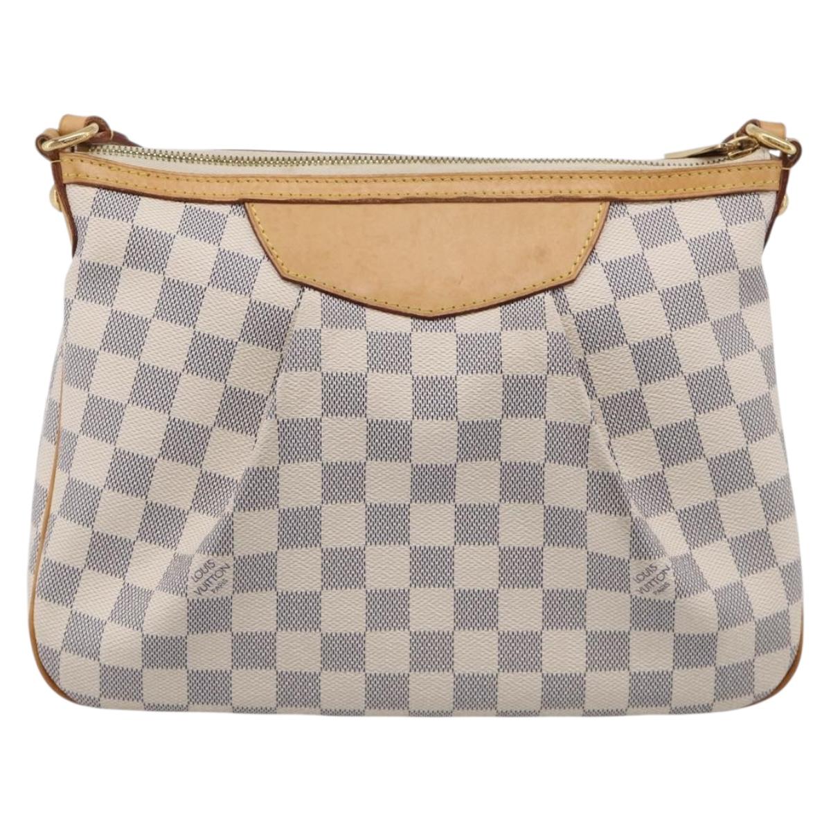 LOUIS VUITTON Damier Azur Siracusa PM Shoulder Bag N41113 LV Auth ki6967V