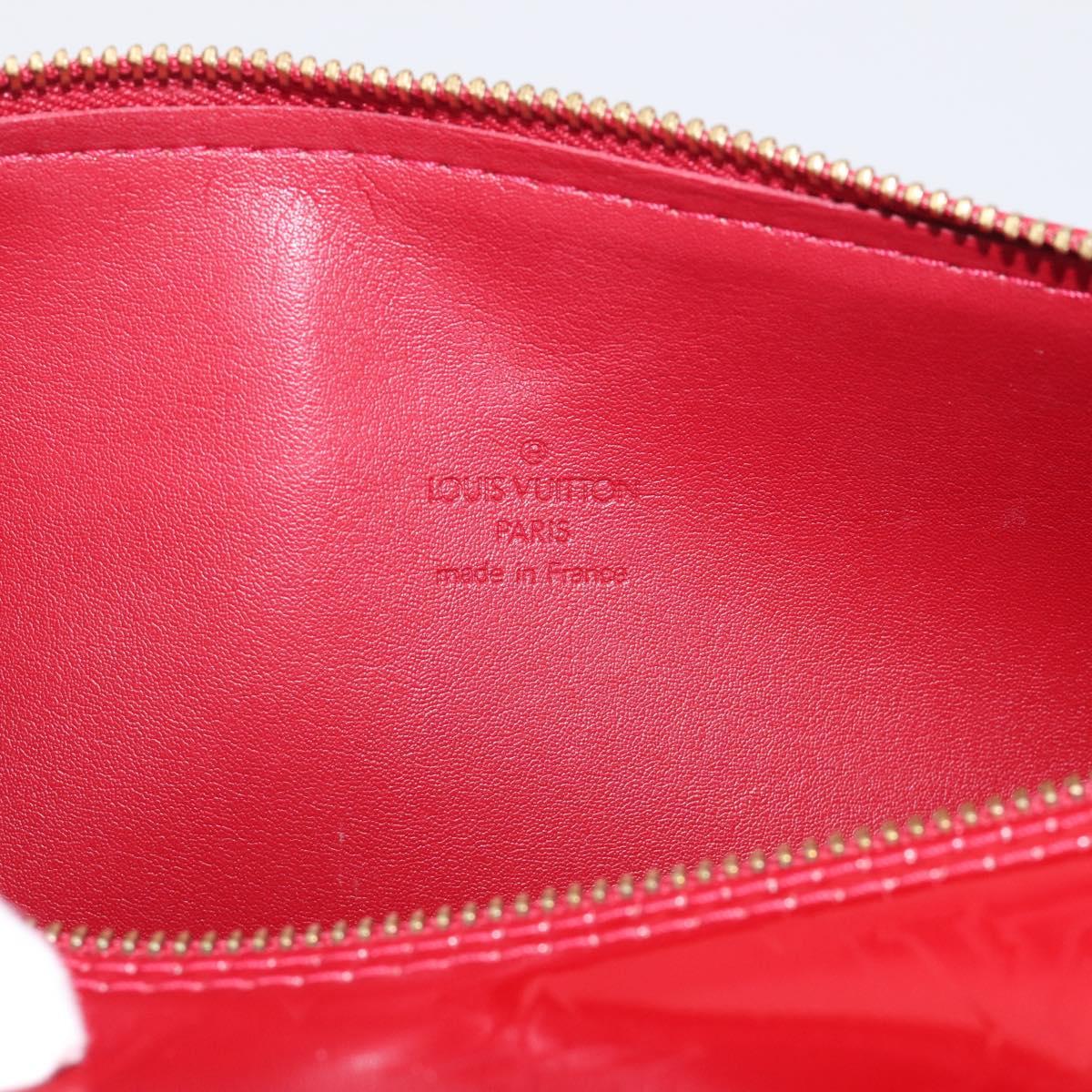 LOUIS VUITTON Monogram Vernis Bedford Hand Bag Red M91986 LV Auth ki6985V