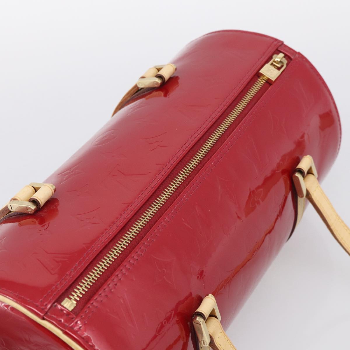 LOUIS VUITTON Monogram Vernis Bedford Hand Bag Red M91986 LV Auth ki6985V