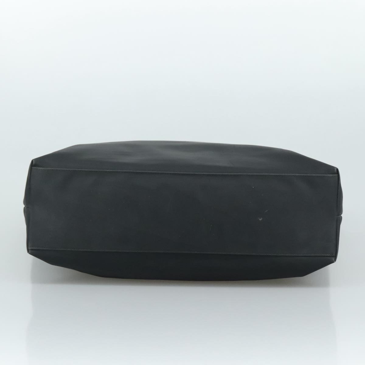 Salvatore Ferragamo Gancini Tote Bag PVC Canvas Black Auth kk413