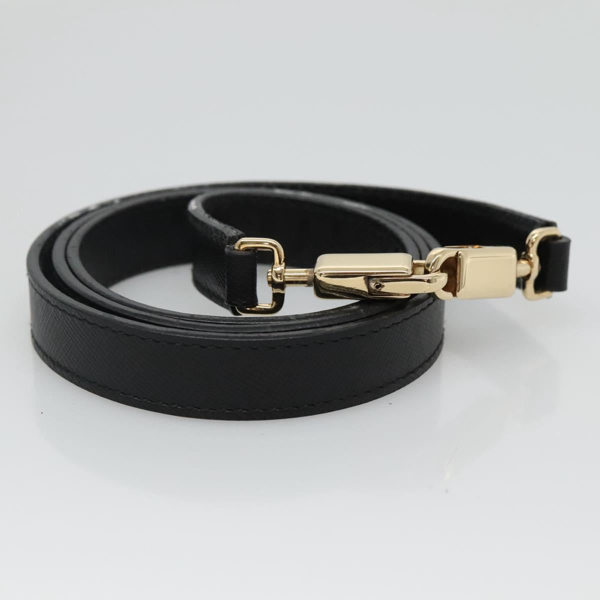 Salvatore Ferragamo Gancini Hand Bag Leather 2way Black Gold Auth kk442