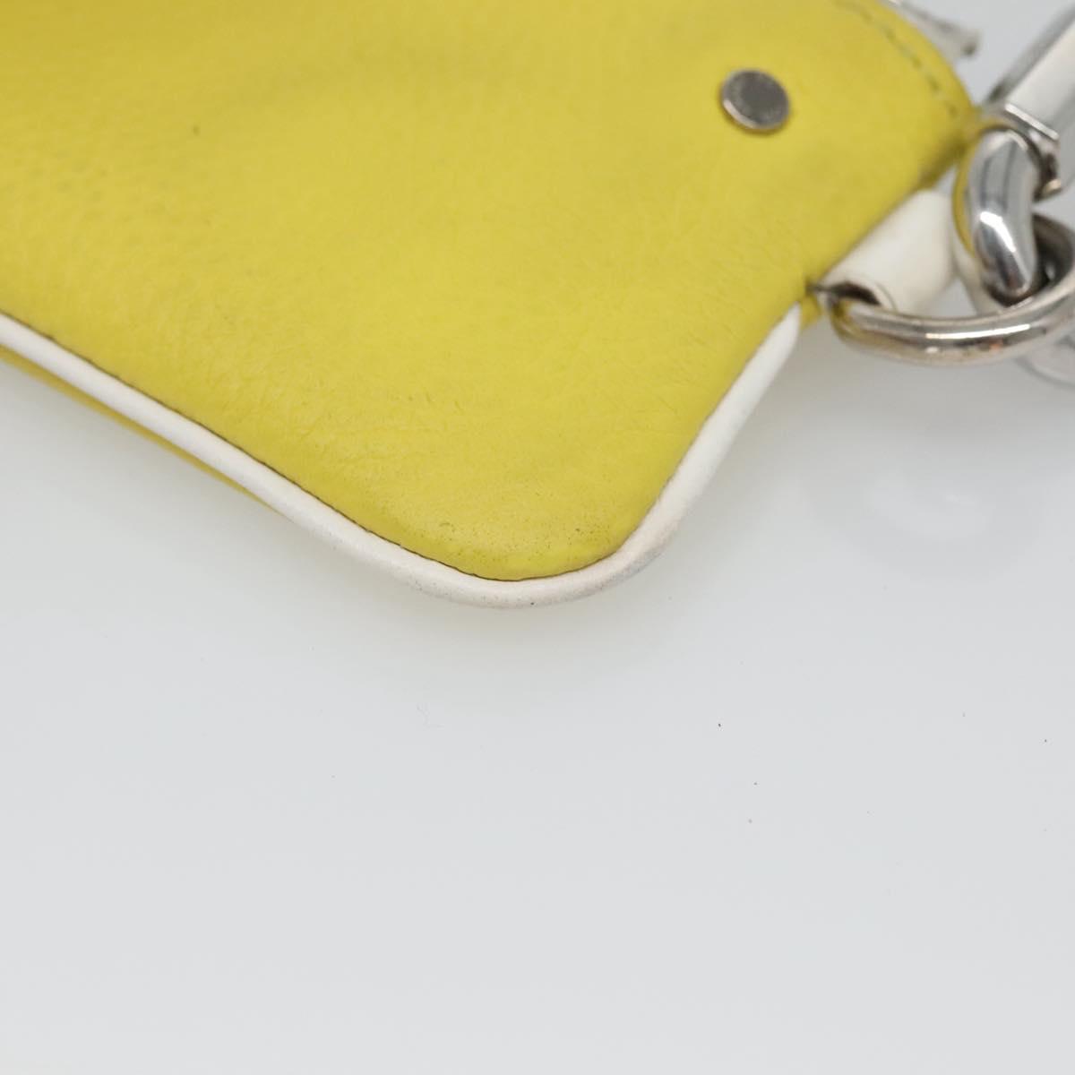 LOUIS VUITTON Everyday LV Pochette Cles Coin Purse Yellow M80845 LV Auth kk550
