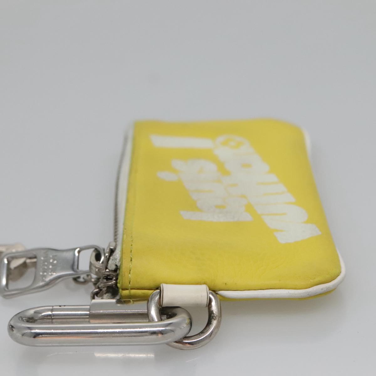 LOUIS VUITTON Everyday LV Pochette Cles Coin Purse Yellow M80845 LV Auth kk550