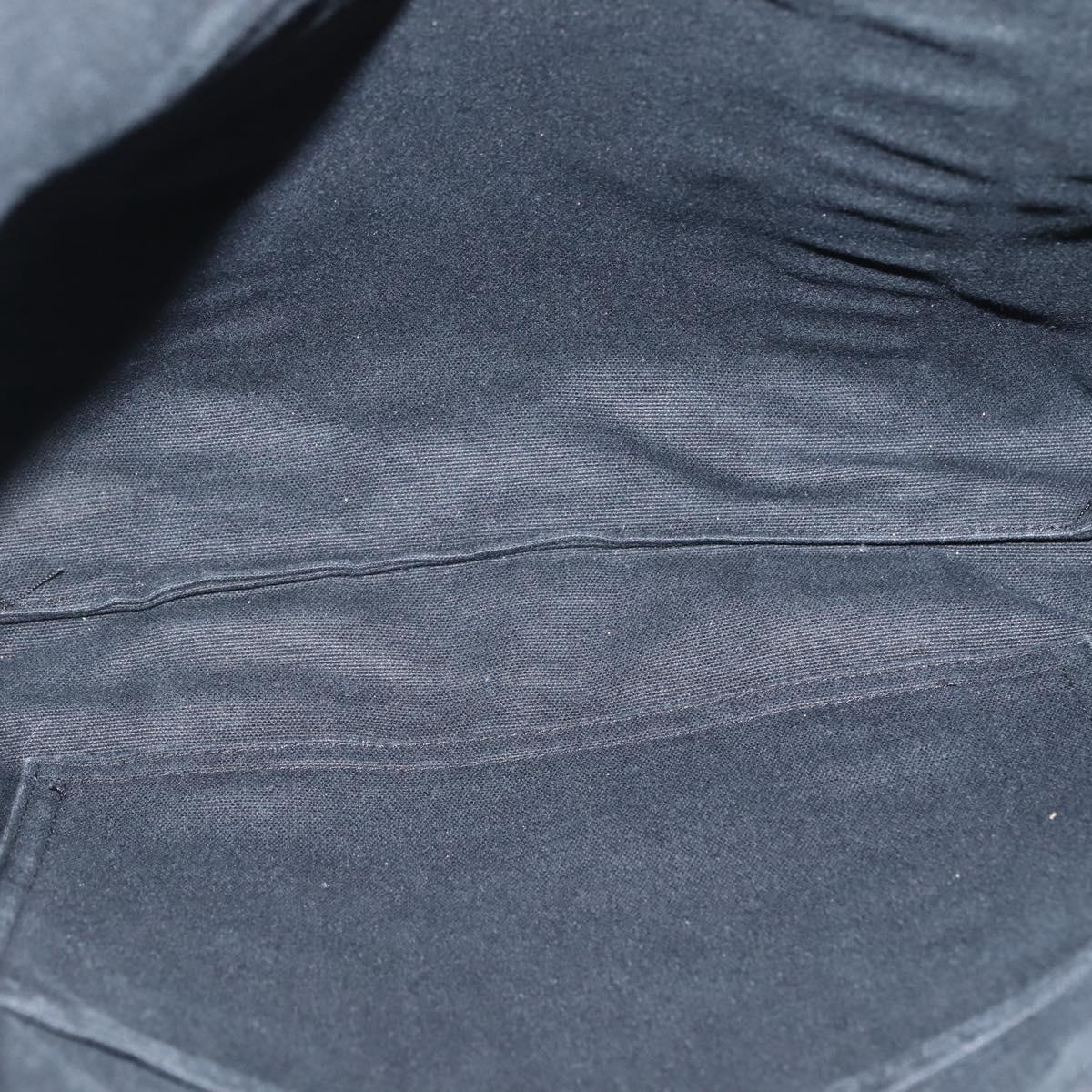 HERMES Fourre Tout Cabass Tote Bag Canvas Black Auth kk560