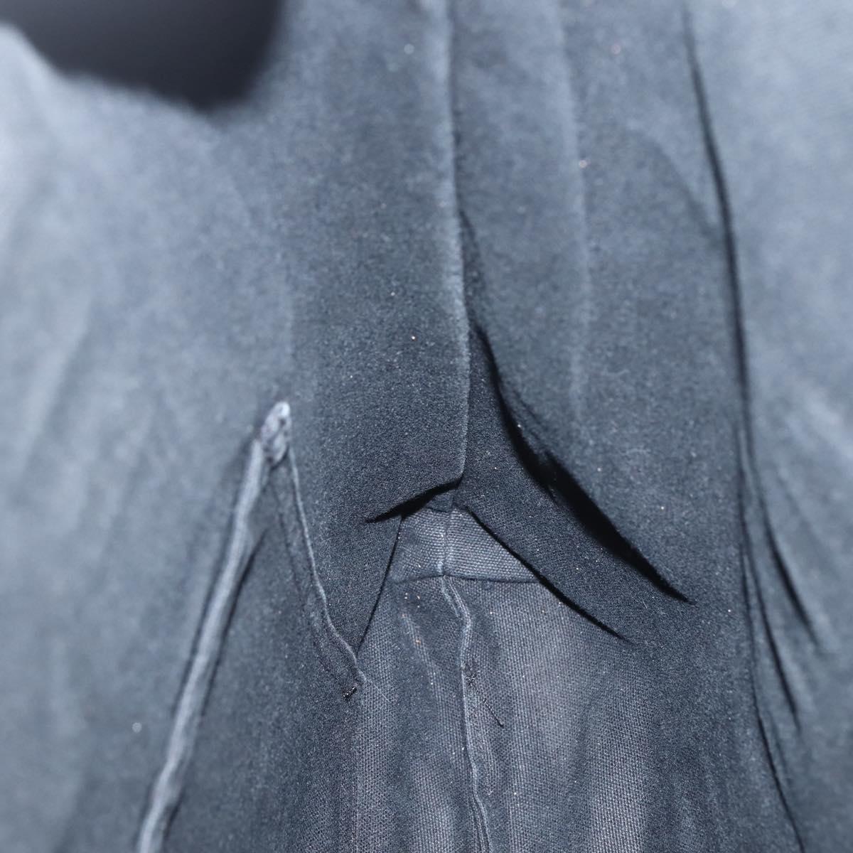 HERMES Fourre Tout Cabass Tote Bag Canvas Black Auth kk560