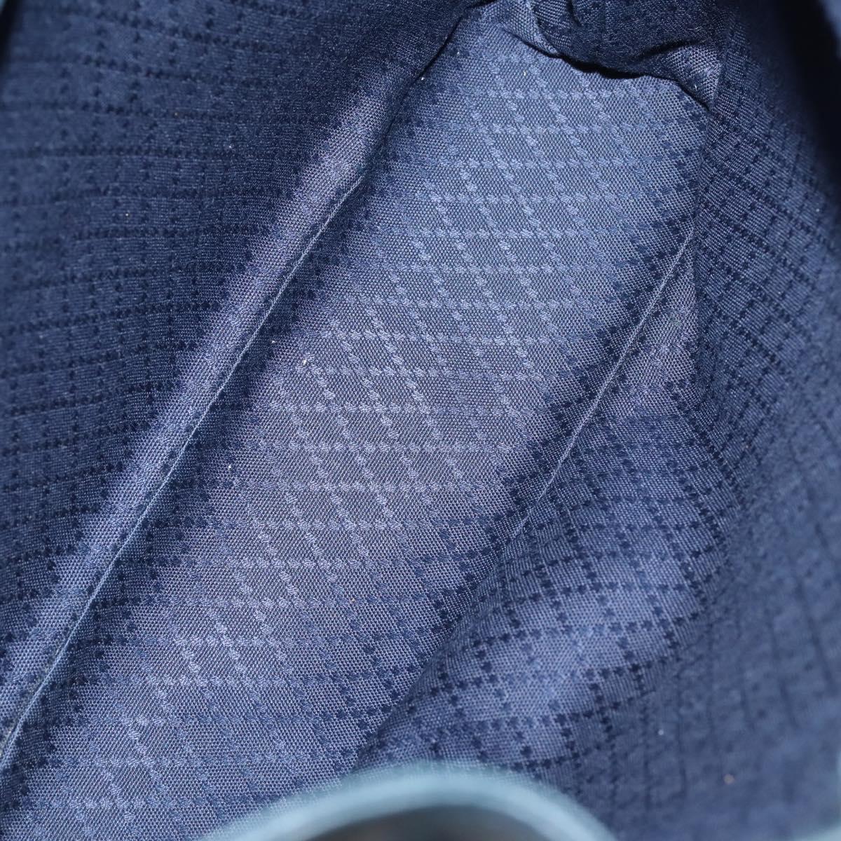 GUCCI Bamboo Backpack Leather Navy Gold 003 2058 0016 Auth kk564