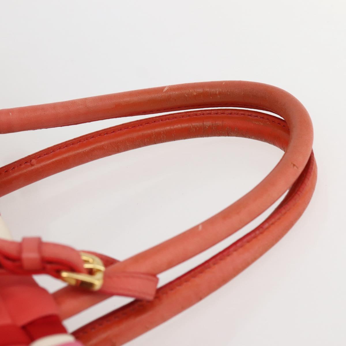 PRADA Hand Bag Nylon 2way Multicolor Gold Auth kk565