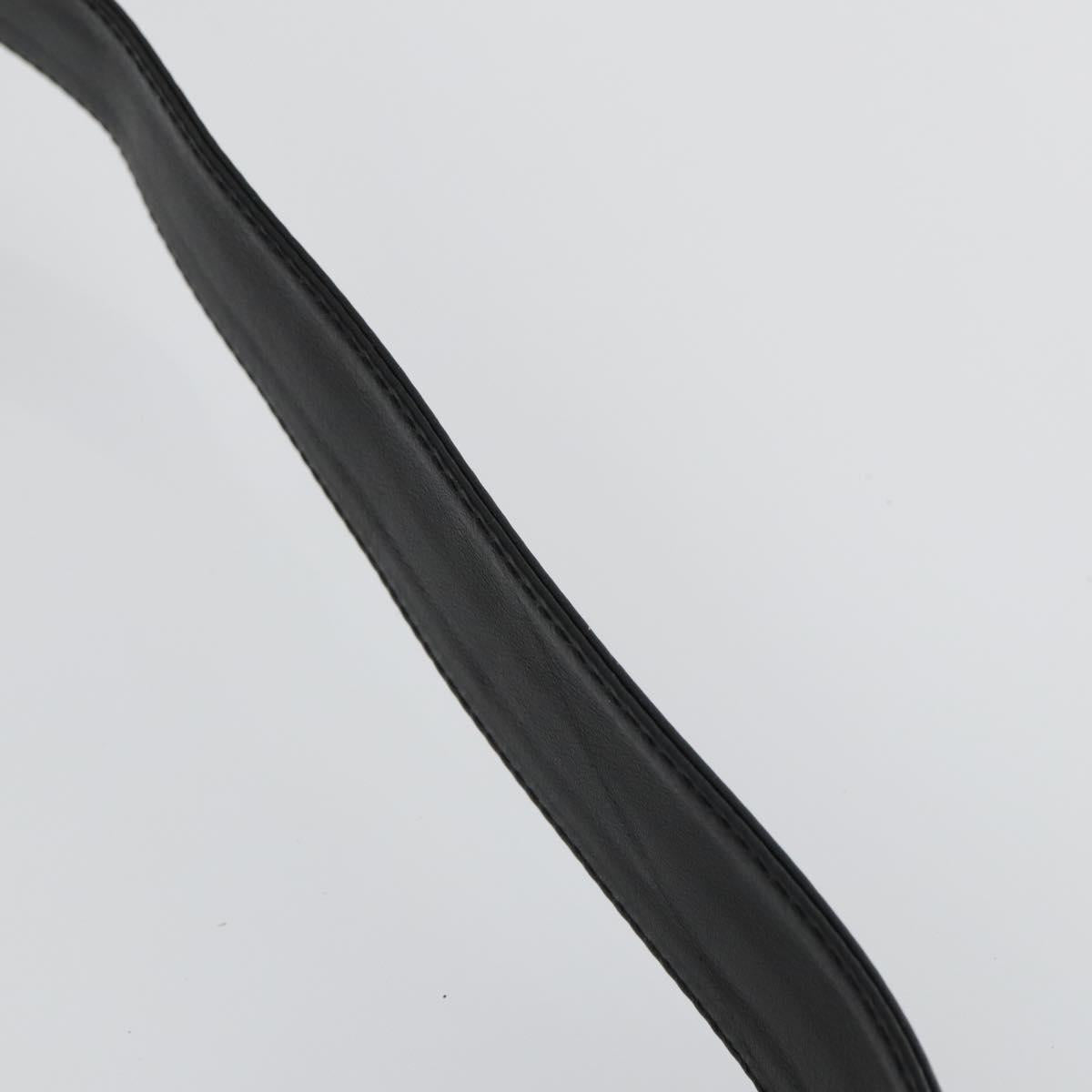 GUCCI Bamboo Shoulder Bag Leather 2way Black Gold 001 1577 2123 Auth kk577