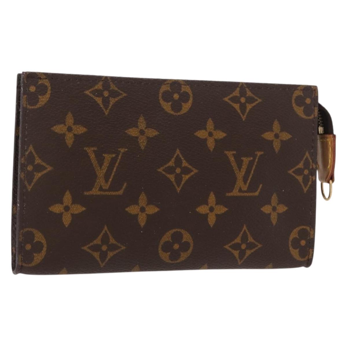 LOUIS VUITTON Monogram Bucket PM Accessory Pouch LV Auth kk579