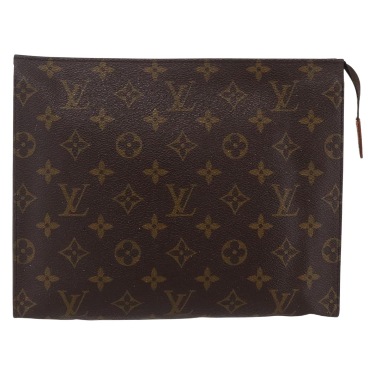 LOUIS VUITTON Monogram Poche Toilette 26 Pouch M47542 LV Auth kk587
