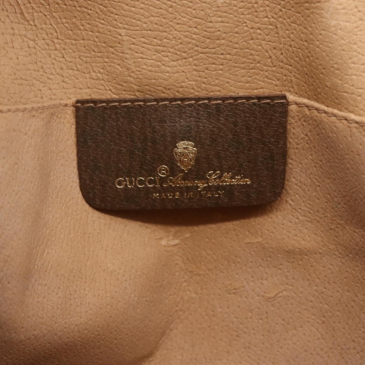 GUCCI GG Supreme Web Sherry Line Clutch Bag PVC Red Beige 89 01 030 Auth kk591