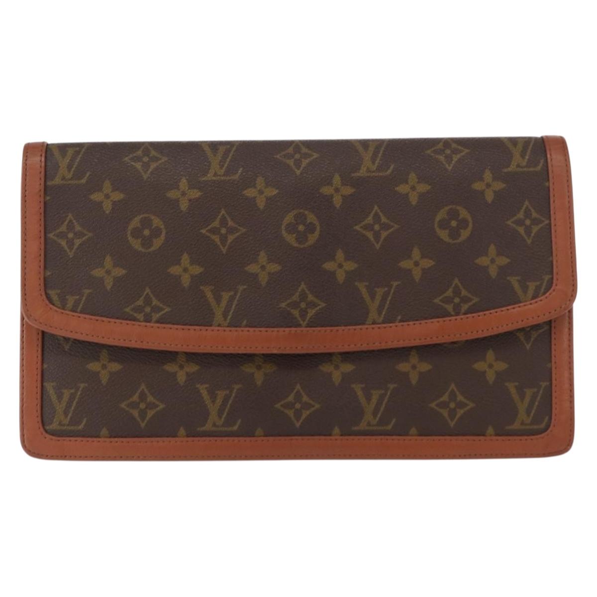 LOUIS VUITTON Monogram Pochette Dam GM Clutch Bag M51810 LV Auth kk595