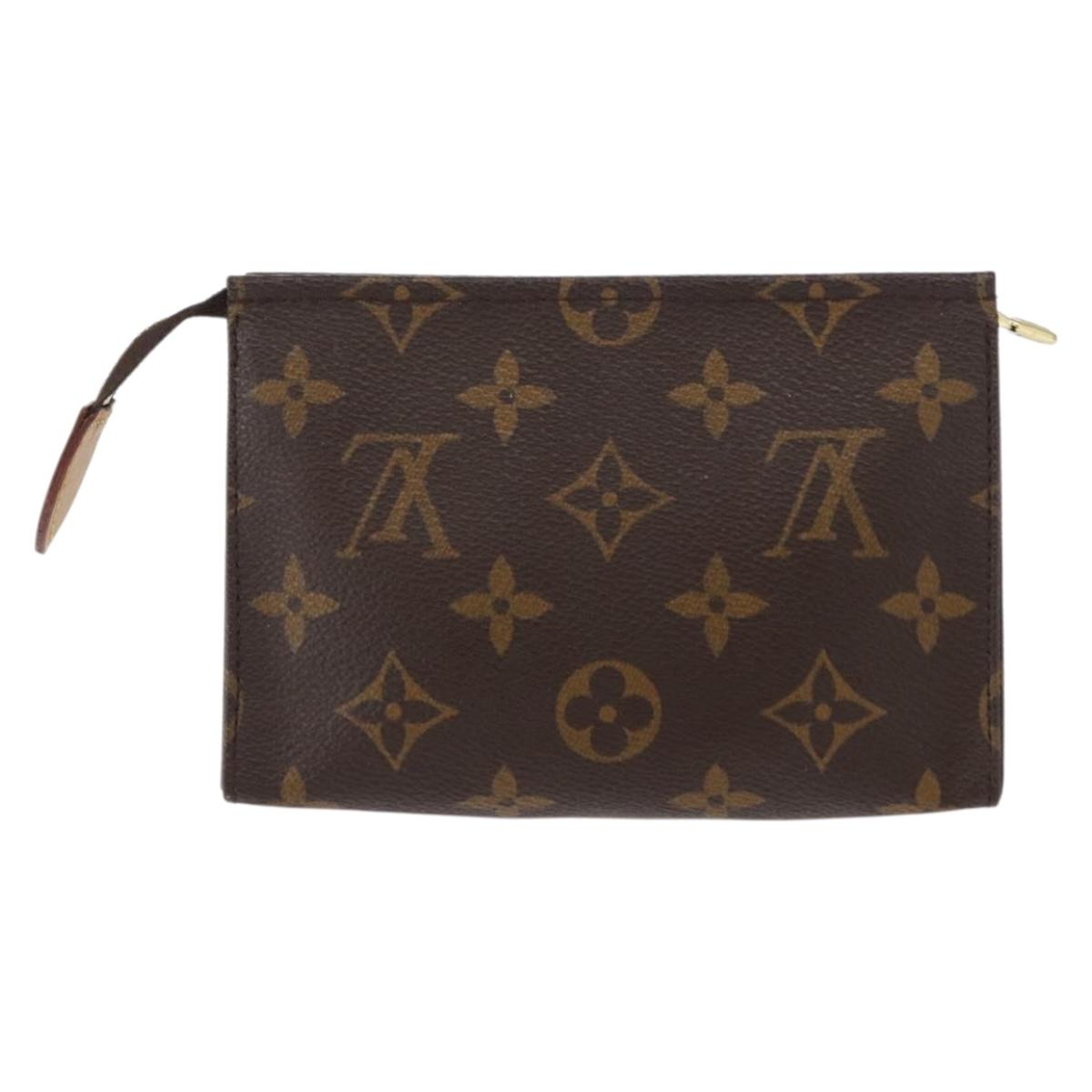 LOUIS VUITTON Monogram Poche Toilette 15 Pouch M47546 LV Auth kk612