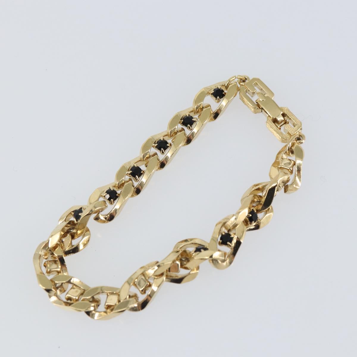 GIVENCHY Bracelet metal Gold Tone Auth kk615