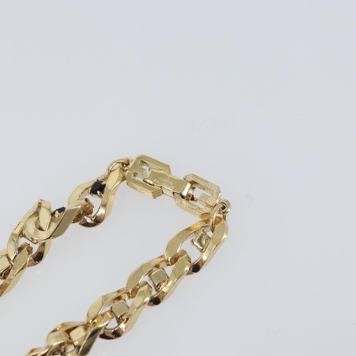 GIVENCHY Bracelet metal Gold Tone Auth kk615