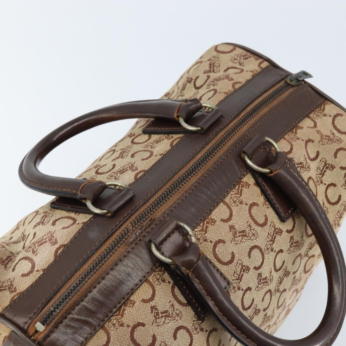 CELINE C Sulky Hand Bag Canvas Brown Auth kk621