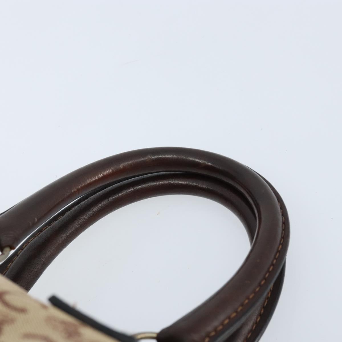 CELINE C Sulky Hand Bag Canvas Brown Auth kk621