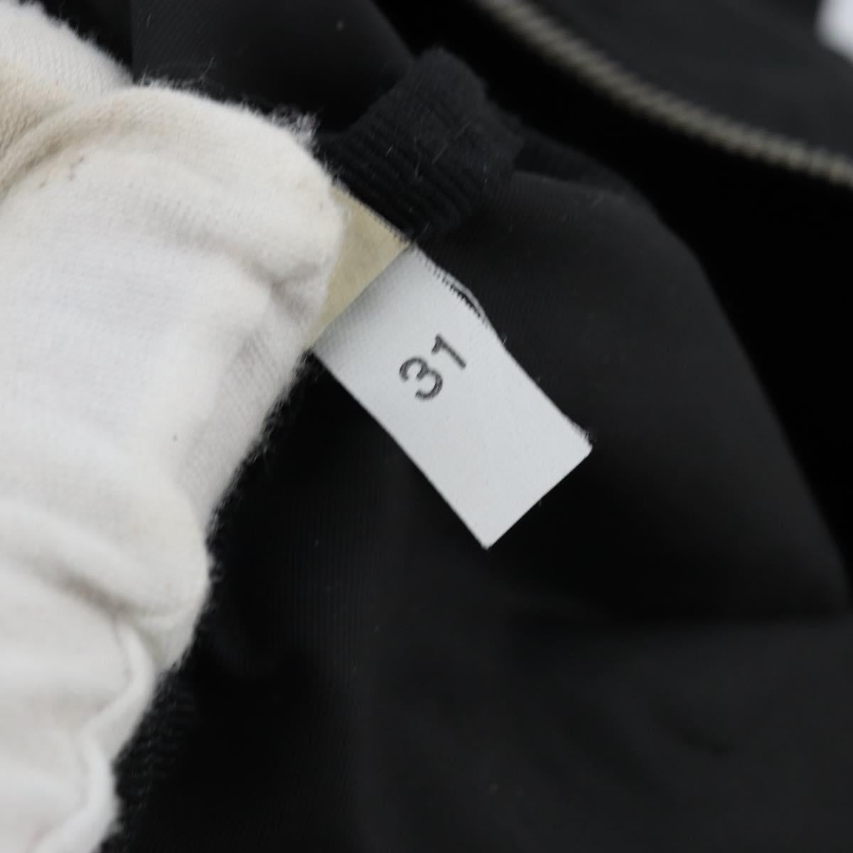 PRADA Hand Bag Nylon Black Silver Auth kk632