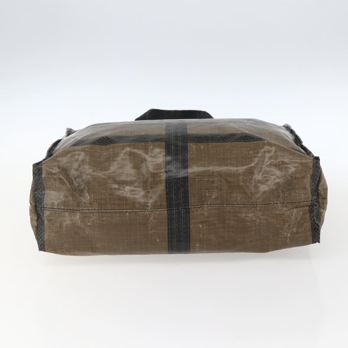 FENDI Celeria Hand Bag PVC Canvas Brown Auth kk636