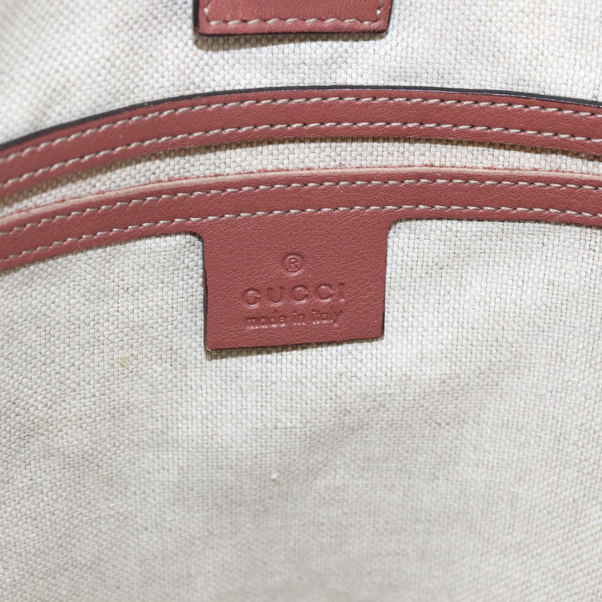 GUCCI GG Supreme Tote Bag PVC Beige Gold 197953 Auth kk637