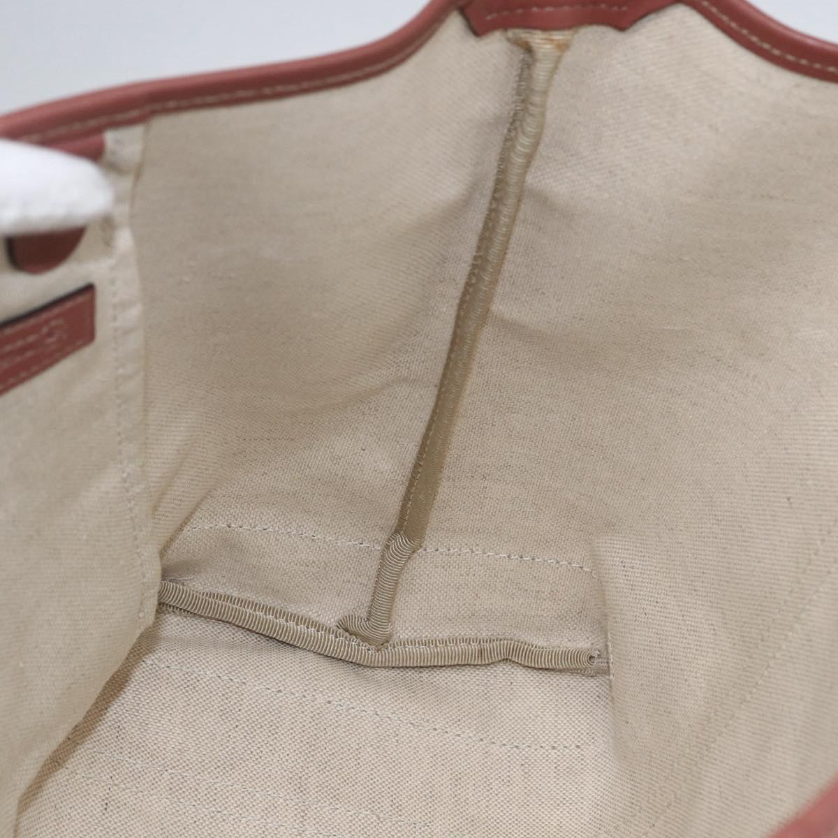 GUCCI GG Supreme Tote Bag PVC Beige Gold 197953 Auth kk637