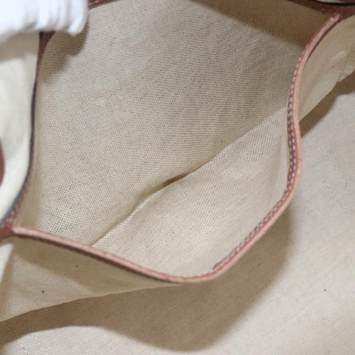 GUCCI GG Supreme Tote Bag PVC Beige Gold 197953 Auth kk637