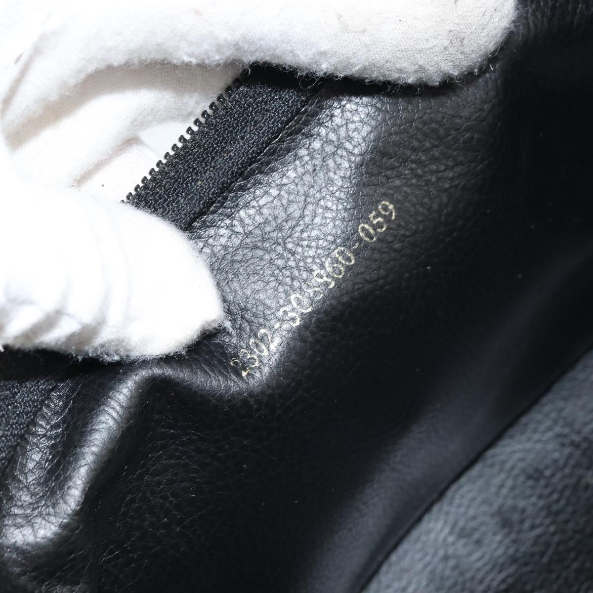 FENDI Pecan Canvas Vanity Pouch PVC Black Brown Auth kk639