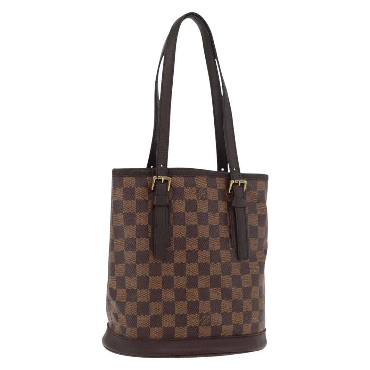 LOUIS VUITTON Damier Ebene Marais Shoulder Bag N42240 LV Auth kk659
