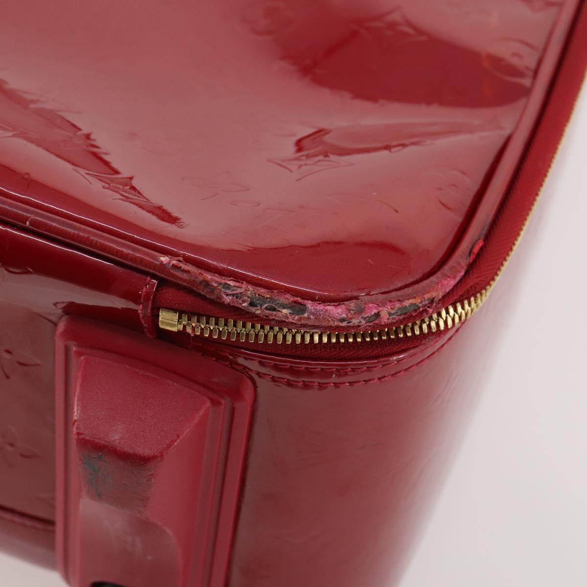 LOUIS VUITTON Monogram Vernis Pegas 45 suitcase Pomme D'amour M91278 Auth kk662