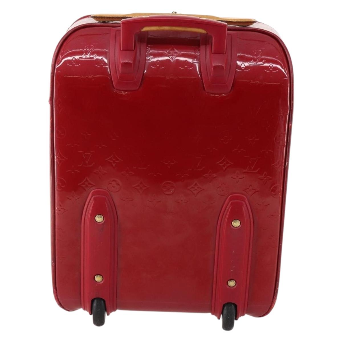 LOUIS VUITTON Monogram Vernis Pegas 45 suitcase Pomme D'amour M91278 Auth kk662