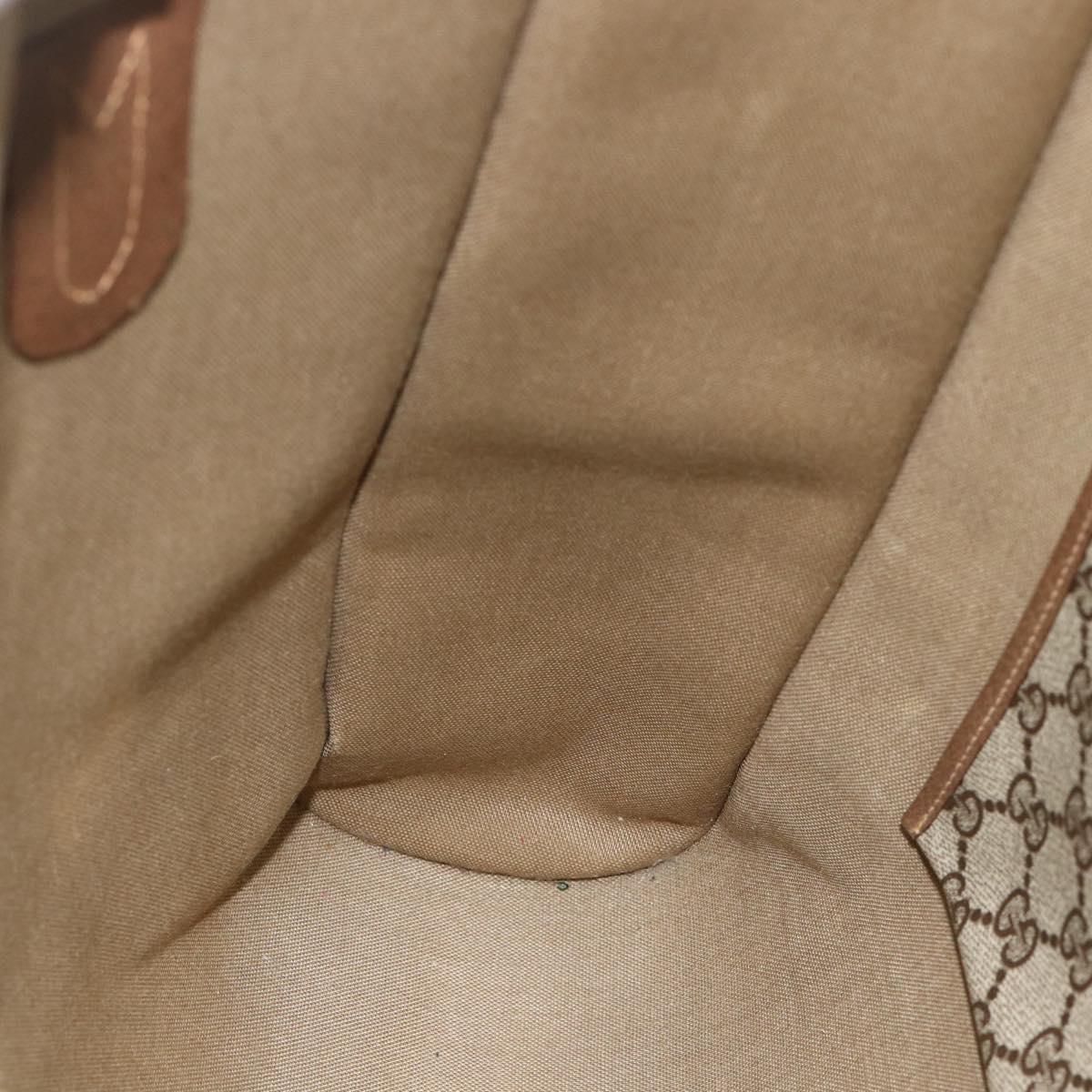 GUCCI GG Supreme Tote Bag PVC Beige Gold 40 02 998 Auth kk670