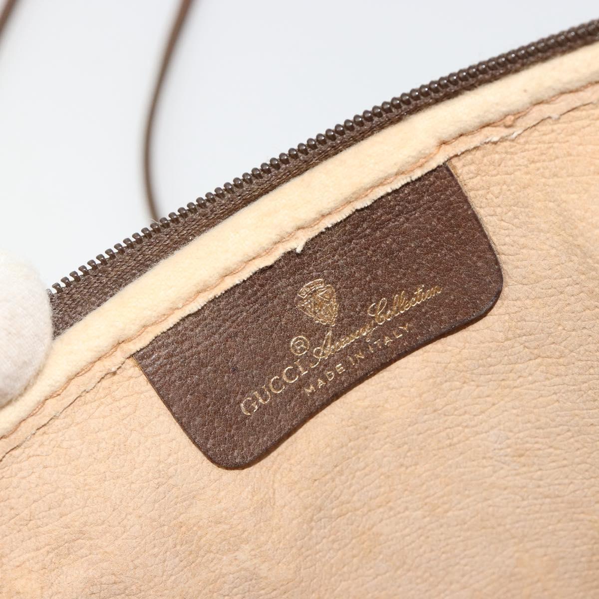 GUCCI GG Supreme Shoulder Bag PVC Beige Gold 97 02 068 Auth kk685