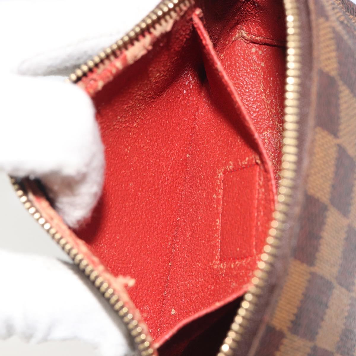 LOUIS VUITTON Damier Ebene Pochette Cosmetic PM Pouch N47516 LV Auth kk697