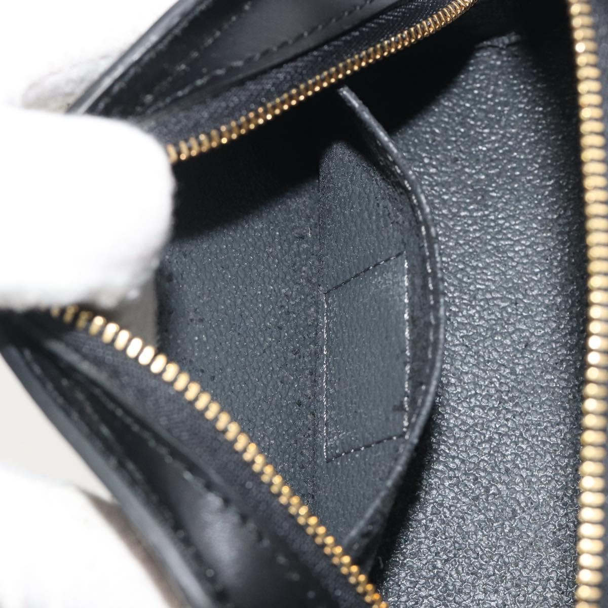 LOUIS VUITTON Epi Dauphine PM Pouch Black M48442 LV Auth kk698