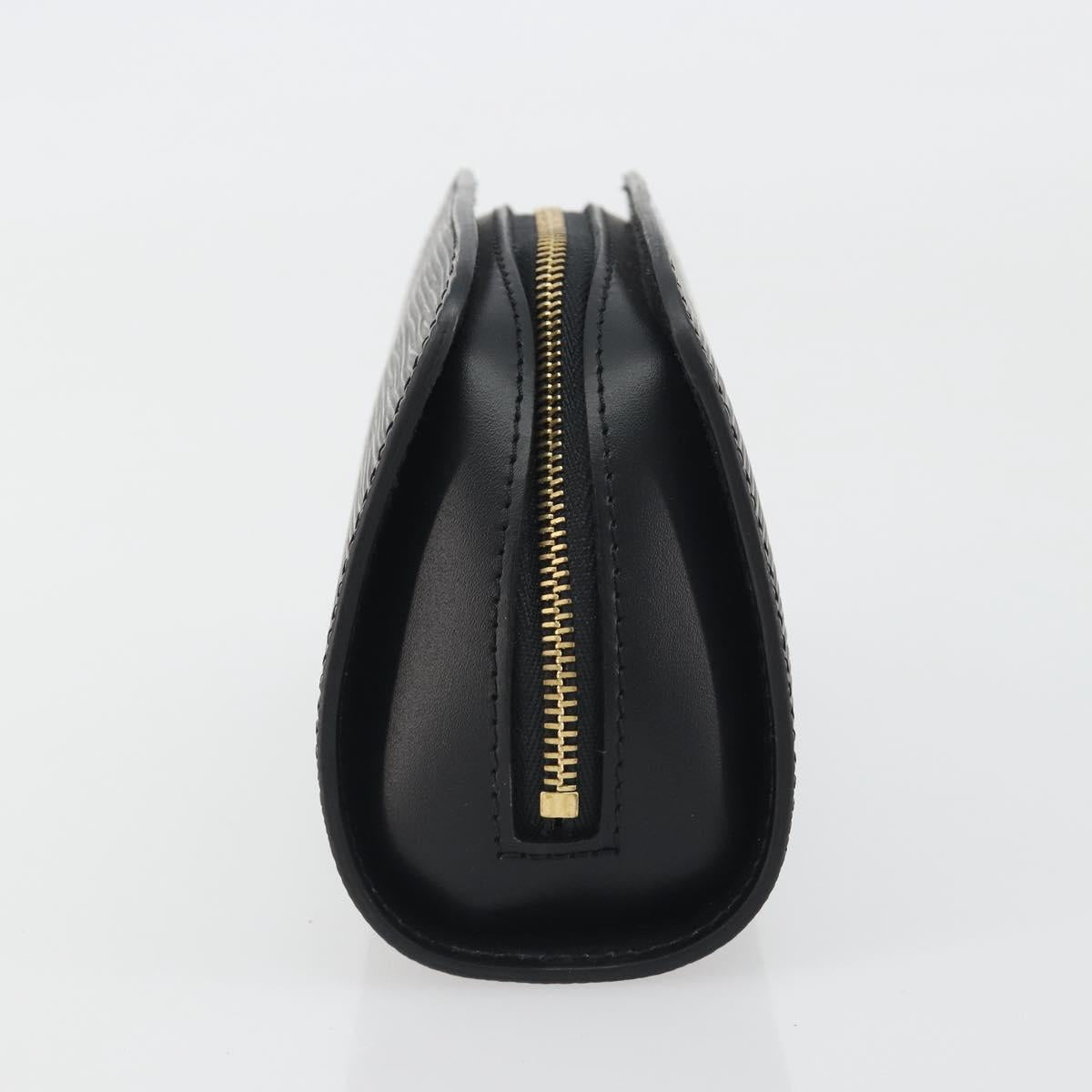LOUIS VUITTON Epi Dauphine PM Pouch Black M48442 LV Auth kk698